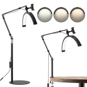 Half Moon Light for Esthetician 2 in 1 LED Floor and Desk Lamp Lash Light Arched