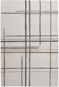 Granada Armandi Beige, Brown, Charcoal, Gold, Gray, Ivory, Rust and White Polypropylene Area Rug