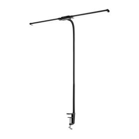 LED Desk Lamp with Clamp Double Head Desk Lamp with 360�� Adjustable Gooseneck