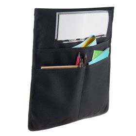 VEVOR Chair Pockets for Classroom 24 Pack Seat Pocket with Name Tag Black