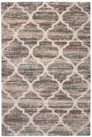 Granada Trellis Blue/Brown/Tan Area Rug