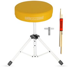 5 Core Drum Throne 3" Thick Padded Comfortable Guitar Stool Drummer Chair Adjustable Musician Seat