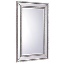 24" x 36" Rectangular Wall-Mounted Wooden Frame Vanity Mirror