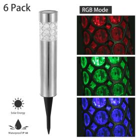 Solarek 6 Pack Outdoor Solar Light IP44 Waterproof RGB Garden Lamp Landscape Lawn D��cor Light