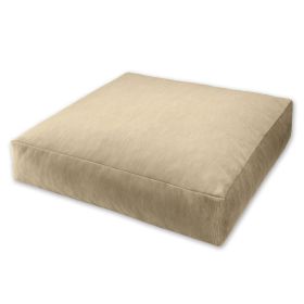 Jaxx Brio Large D��cor Floor Pillow / Meditation Yoga Cushion, Plush Microvelvet, Camel