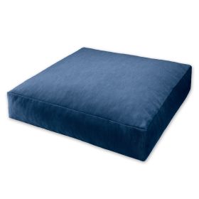 Jaxx Brio Large D��cor Floor Pillow / Meditation Yoga Cushion, Plush Microvelvet, Indigo