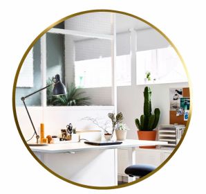 Wall Mounted Round Mirror with Brushed Metal Frame 28" x 28" for Bathroom;  Vanity;  Living Room;  Bedroom;  Entryway Wall Decor
