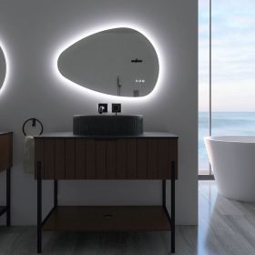 32 x 22 in. Novelty Frameless LED Bathroom Vanity Mirror