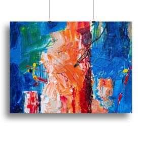 Multicolored Abstract Painting Canvas Print or Poster