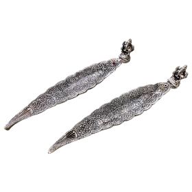 Elegant Silver Incense Burner Holder Set of 2 Perfect for Relaxation Meditation Home Fragrance Aromatherapy Yoga Zen Atmosphere Home Decor